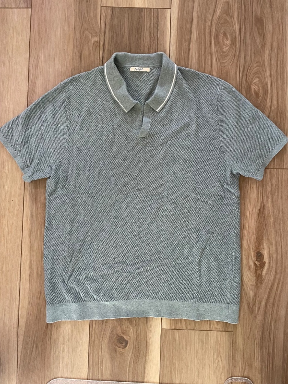 Marine Layer - Greyson Sweater Polo - Large / Slate